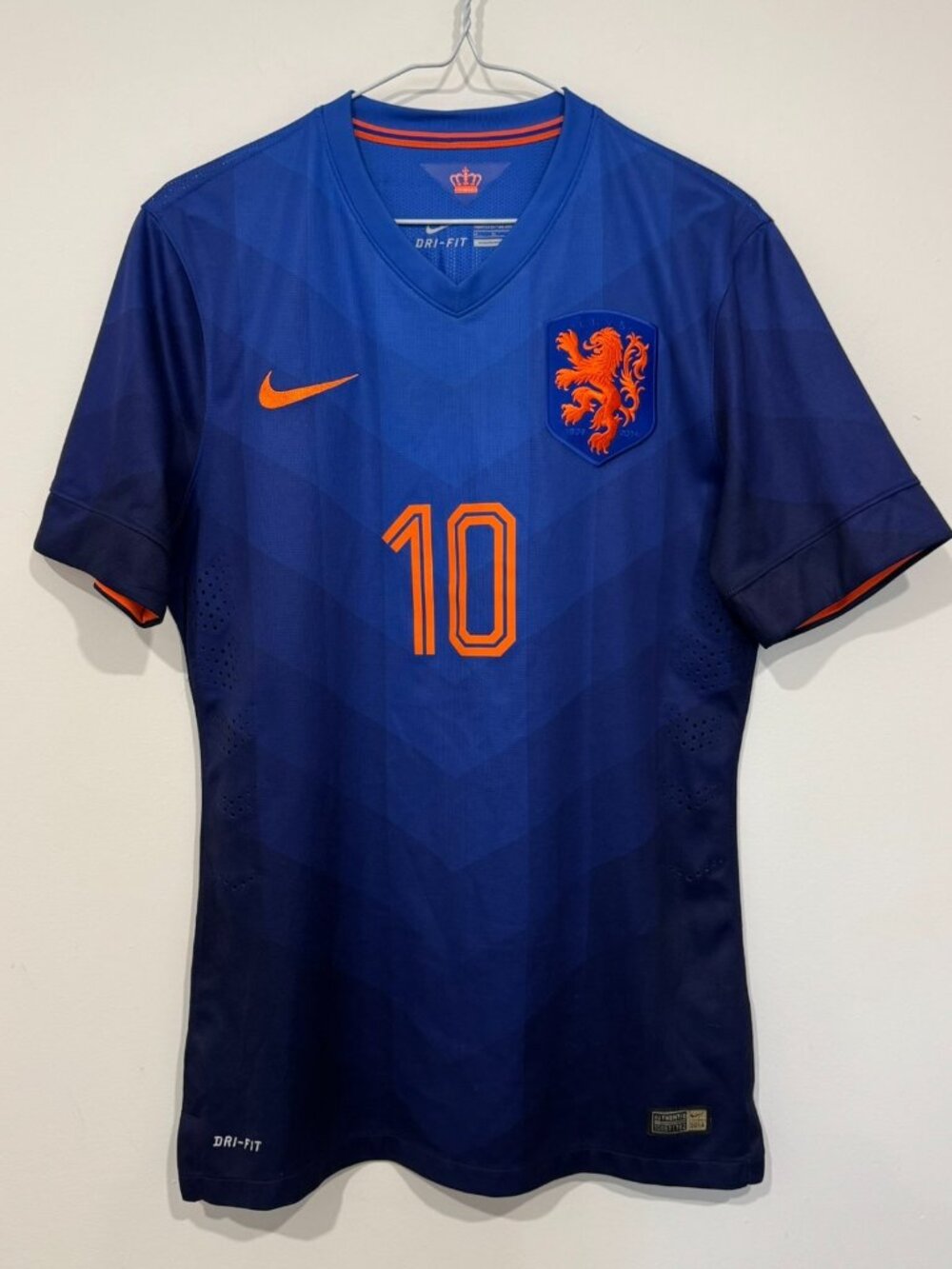 Nike Player Issue Wesley Sneijder Netherlands 2014-15 Away Football Shirt Size M